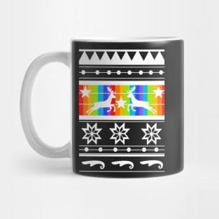 Rainbow Fair Isle Sweater Mug